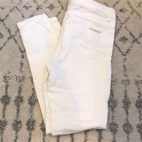 Michael Kors White Stretch Pants RN 111818 CA 45885 Used